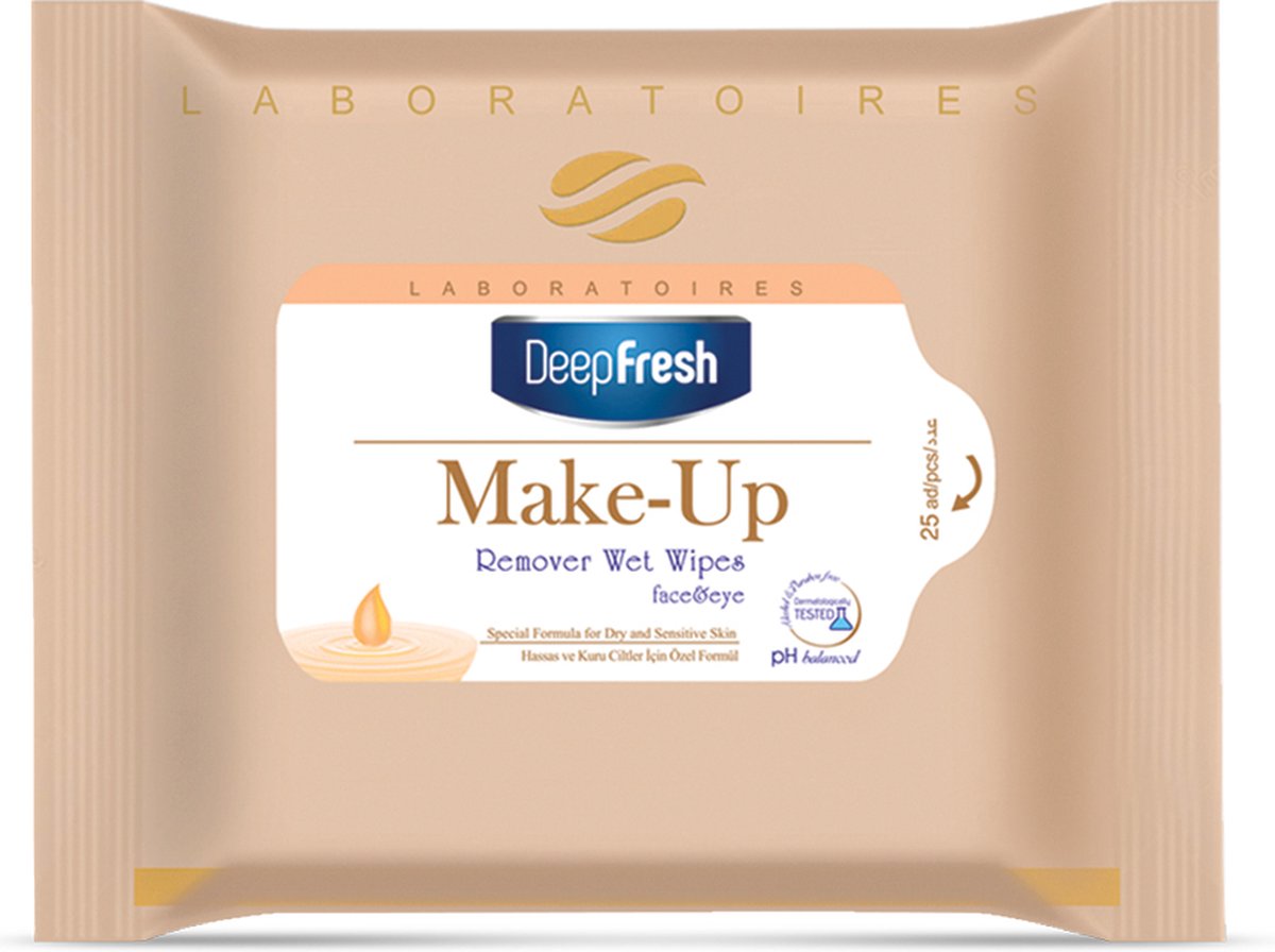 Deep Fresh Make-Up Reinigingsdoekjes /Remover Wipes Extra Cream