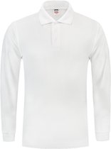 Tricorp Poloshirt Lange Mouw - 201009 - Wit - Maat 8XL