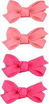 Haarspeldjes met strik   "Ayla"  2 tinten, Roze | baby haaraccessoires | baby haarspeldjes | Baby, Meisje