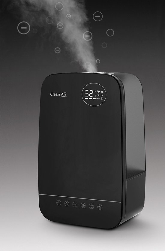Clean Air Optima® CA-606B - Luchtbevochtiger met Ionisator en Aromatherapie - Geschikt voor Woonkamer, Kantoor, Babykamer, Slaapkamer