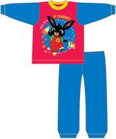 Bing pyjama - maat 104 - 100% katoen - BING Bunny pyjamaset - rood / blauw