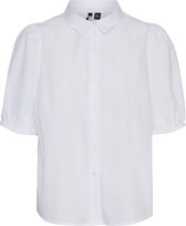 Vero Moda VMELLA ELASTIC SS SHIRT WVN Dames Blouse - Maat L