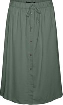 Vero Moda VMLUBI LINEN CALF SKIRT WVN GA Dames Rok - Maat XS