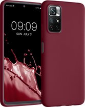 kwmobile telefoonhoesje voor Xiaomi Redmi Note 11 - Hoesje voor smartphone - Back cover in rabarber rood