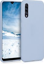 kwmobile telefoonhoesje voor Samsung Galaxy A30s - Hoesje voor smartphone - Back cover in mat lichtblauw