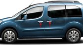 Chrome Deurhendels cover set deurontgrendelingshendel Voor Peugeot Partner Tepee II 2008-2018 4st