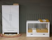 Cabino Combi Babykamer Combi Ledikant Alaska & Kledingkast Noel - Wit