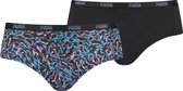 PUMA  Printed Hipster 2-Pack Dames Onderbroek - Maat L