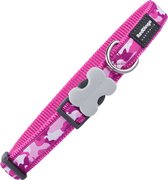 Dog collar Red Dingo Camouflage Fuchsia 20-32 cm