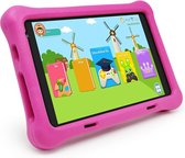 Kindertablet – Tablet Kinderen – 8 Inch – 32 GB – 3500 mAh Batterij – 2 GB Werkgeheugen – Android 10.0 – Met Beschermhoes & Screenprotector – Roze