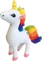 Dog toy Gloria Alydar Unicorn Rainbow White
