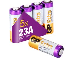GP Extra Alkaline 23a 12v batterij - 5 stuks A23 batterij MN21 12 Volt