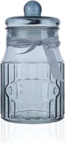 Berry ronde glazen pot – 25cm - Blauw