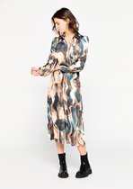 LOLALIZA Maxi-jurk met abstracte print - Veelkleurig - Maat 48