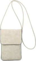 Crossbody- telefoontasje Ines Delaure ecru