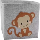 Speelmand monkey  || 1 stuk|| wasmand|| opbergkist Voor kinderen || kinderkamer|| kind opbergzak