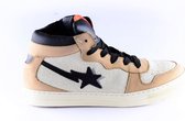 Rondinella sneaker 11992 ecru zwarte ster-34