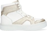 Braqeez 422252-595 Meisjes Basket Sneakers - Goud/Wit - Leer - Veters