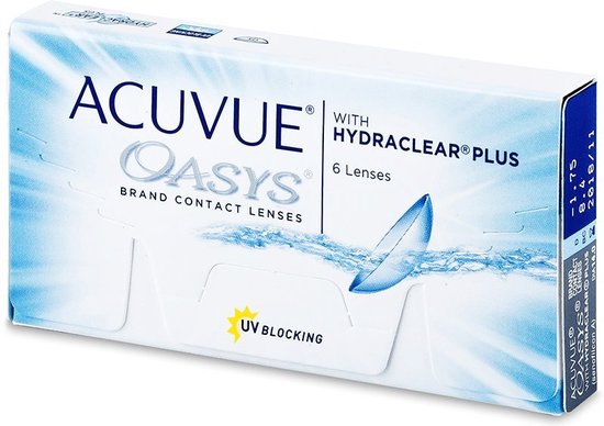 -5.00 - ACUVUE® OASYS with HYDRACLEAR® PLUS - 6 pack - Weeklenzen - BC 8.40 - Contactlenzen - Acuvue