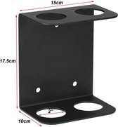 Happygetfit - Barbell Opslag, Verticale Hangende Barbell Rack, Wandgemonteerde Barbell Houder - Verticale 2 Bars Houder, Stalen Hanger Houder Olympische Bar, Ruimtebesparend, Home