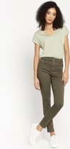 LOLALIZA Skinny broek - Khaki - Maat 34