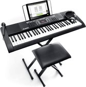 Melody 61 MKII - Keyboard met 61 Toetsen inclusief Ingebouwde Luidsprekers, Koptelefoon, Microfoon, Piano Standaard, Muziekstandaard, Kruk en Gratis Pianolessen