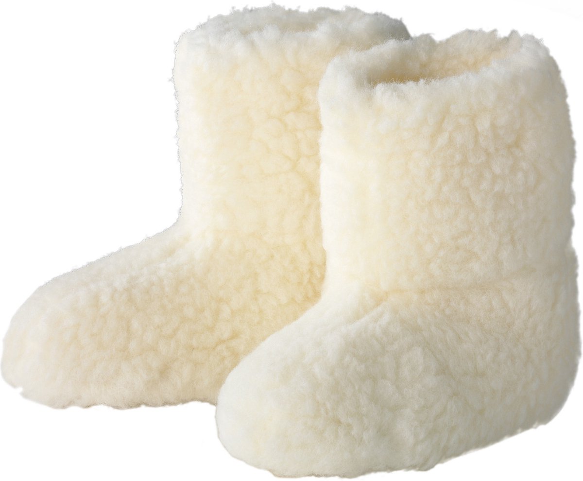 Texels Wol Sloffen - Gemaakt van 100% zuiver Texels scheerwol van de állerbeste kwaliteit - Extra warme voeten met deze heerlijke pantoffels van wol - Texelse wollen sloffen - 39-41