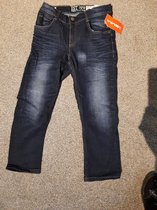 Lemmi - kinder jeans - donkerblauw - memory stretch - super smal - maat 152  | bol.com