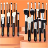 CAIRSKIN Professional Make-up Set 25 Brushes - Professionele Visagie - Complete Set Gezicht Ogen & Wenkbrauwen - Natuurlijke Blending - Shaping - Highlighting Kwasten - Voor Liquid