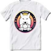 Saitama T-Shirt | Wolfpack Crypto ethereum Heren / Dames | bitcoin munt cadeau - Wit - L