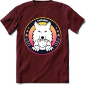 Saitama T-Shirt | Wolfpack Crypto ethereum Heren / Dames | bitcoin munt cadeau - Burgundy - S