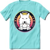 Saitama T-Shirt | Wolfpack Crypto ethereum Heren / Dames | bitcoin munt cadeau - Licht Blauw - M