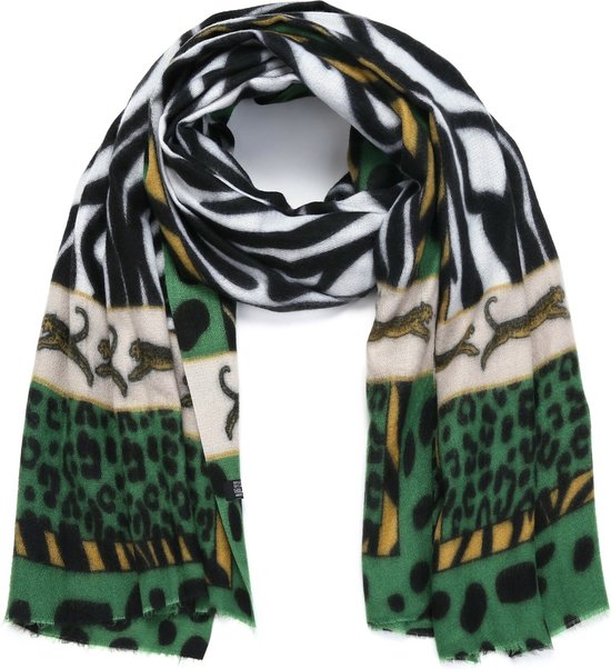 Consequent Verouderd Vijftig Sjaal Soft - Zebra - Leopard - Panter - Cheetah - Groen | bol.com