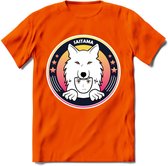 Saitama T-Shirt | Wolfpack Crypto ethereum Heren / Dames | bitcoin munt cadeau - Oranje - L