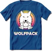 Saitama T-Shirt | Wolfpack Crypto ethereum Heren / Dames | bitcoin munt cadeau - Donker Blauw - S