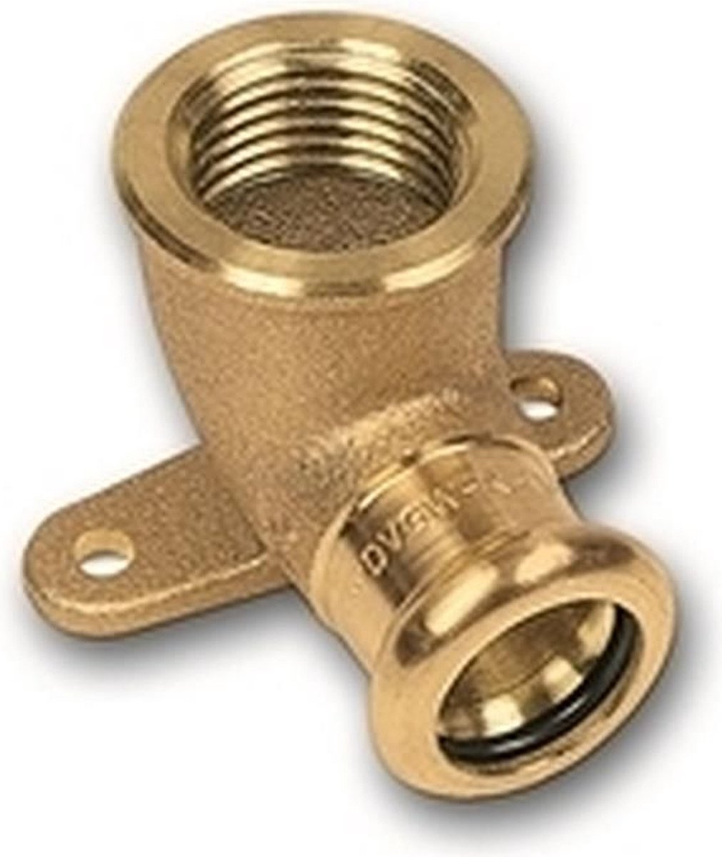 Sanha muurplaat - 1/2x12mm koper pers