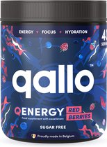 Qallo® QEnergy - Red Berries Tub - De suikervrije energizer boordevol natuurlijke ingrediënten - 40 servings