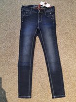 Lemmi - donkerblauwe kinder jeans- meisjes - maat 140