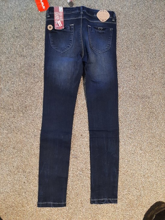 Lemmi - donkerblauwe kinder jeans- meisjes - maat 140 | bol.com