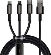 Baseus  3 in 1  1.5Meter USB Naar USB-C /Apple Lightning & Micro USB Kabel / oplaadkabel, voor iPhone, iPad, Samsung, HTC, LG, Sony, Huawei, Lenovo , Xiaomi, Google, OnePlus en and