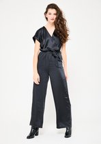 LOLALIZA Satijnen jumpsuit - Zwart - Maat 36