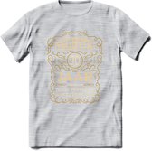 90 Jaar Legendarisch Gerijpt T-Shirt | Okergeel - Ivoor | Grappig Verjaardag Cadeau | Dames - Heren | - Licht Grijs - Gemaleerd - L