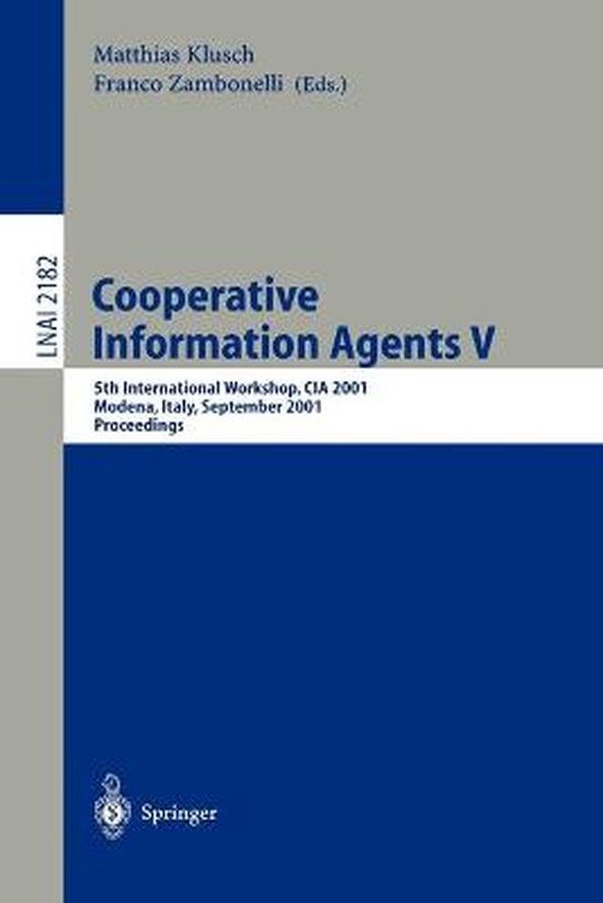Cooperative Information Agents V - cover