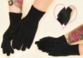 Warme fijne handschoenen - Zwart - 2 stuks - Small