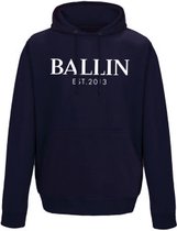 Ballin Hoodie  2107 Navy Blue Size : M