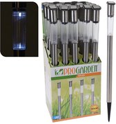 Pro Garden Solar LED Tuinlamp 3x70 cm RVS