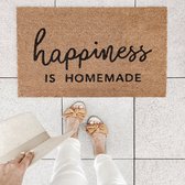 Deurmat Kokos Happiness is home made - Design deurmat