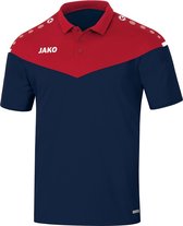 Jako Champ 2.0 Poloshirt Marine Blauw-Chili Rood Maat M