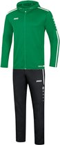 Jako - Hooded Leisure Suit Striker 2.0 Junior - Vrijetijdspak met kap Striker 2.0 - 164 - Groen