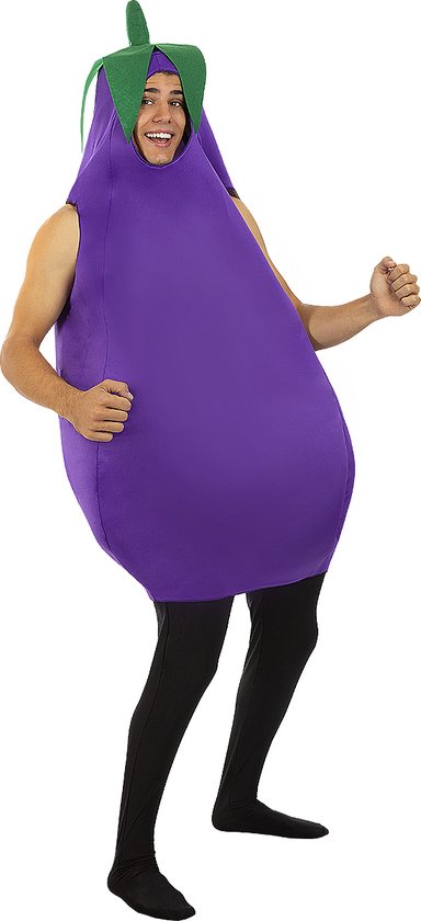 FUNIDELIA Aubergine kostuum voor vrouwen en mannen - Maat: One Size |  bol.com